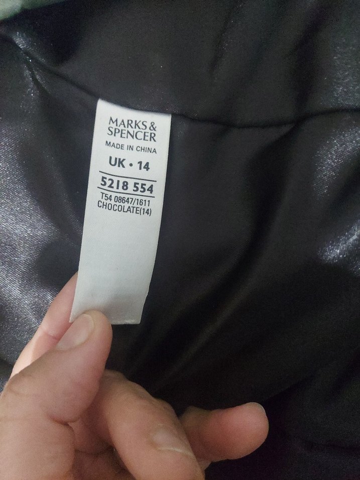 Kürk Detaylı Kapüşonlu Kahverengi Kaban - Görsel 3