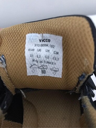 22 Beden Vicco çocuk ayakkabısı