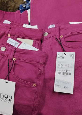 Stradivarius D92 vişne çürüğü pantolon - Görsel 2