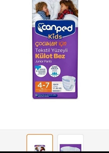 Scanped Kids Tekstil Yüzeyli Külot Bez Junior 4-7 Yaş