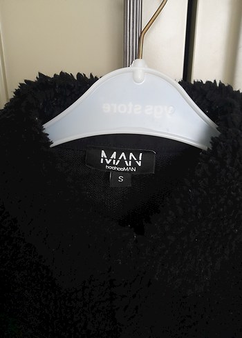 Siyah Düğmeli Midi Polar Ceket - Görsel 2