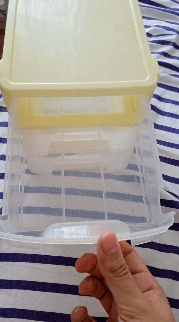 Sarı Plastik 3 Çekmeceli Dolap Düzenleyici - Görsel 2