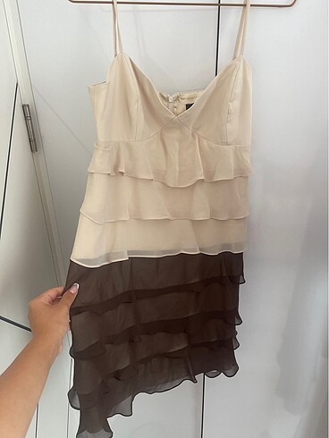 38 Beden Günlük Kısa Casual Elbise