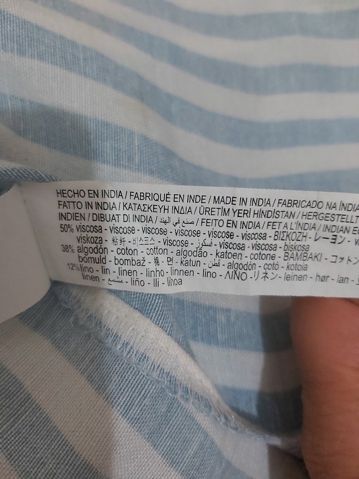 Uzun Kollu Keten Gömlek - Görsel 5