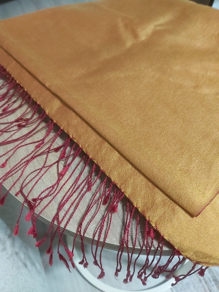 Ipekevi çift taraflı ipek şal - Görsel 4