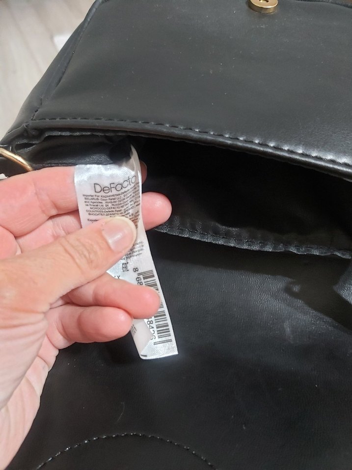 siyah mini çarpraz çanta - Görsel 5