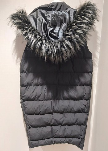 Siyah Fermuarlı Kadın Yelek - Görsel 7