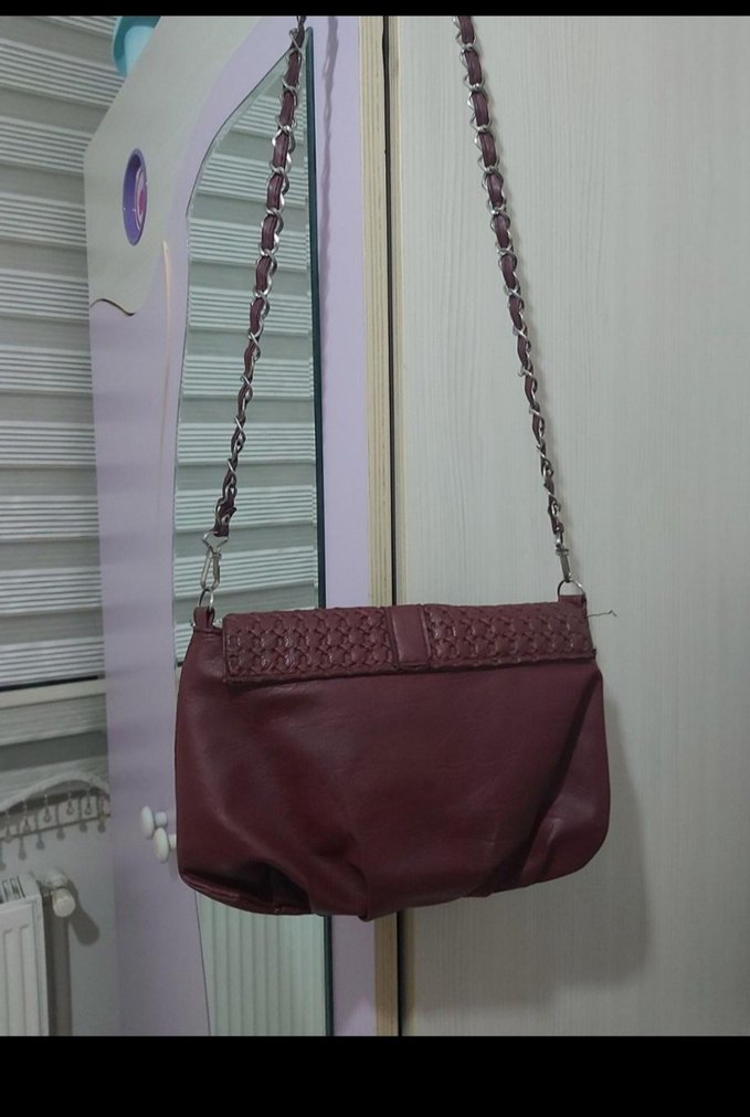 Bordo çapraz çanta - Görsel 3