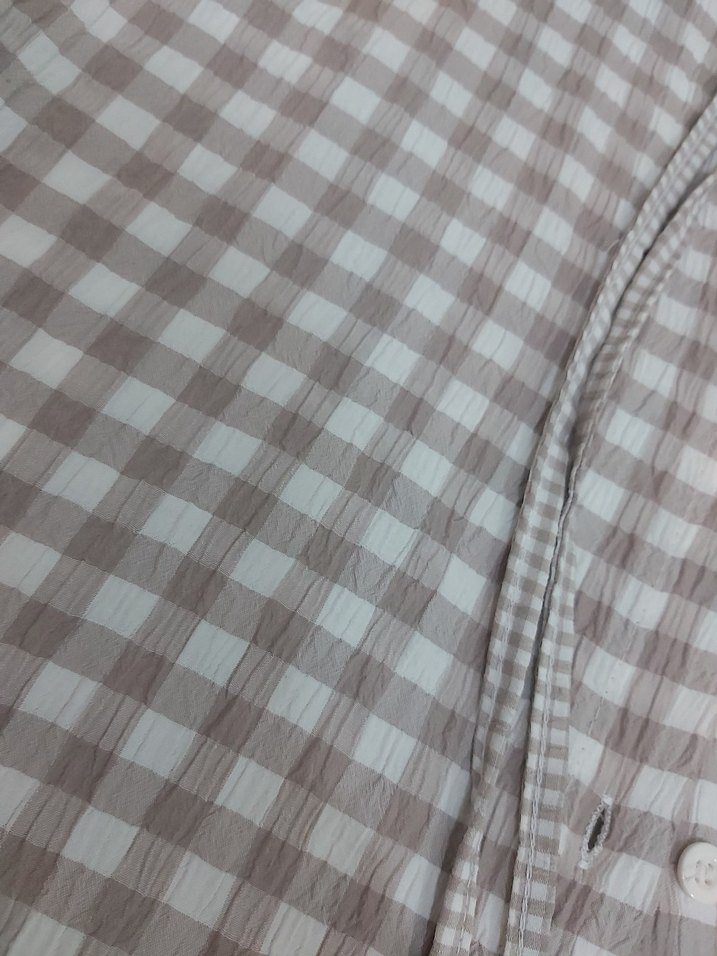 Ekoseli bayan gömlek - Görsel 5