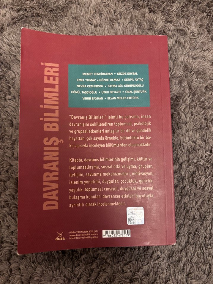 Davranış Bilimleri - Memet Zencirkıran - Görsel 2