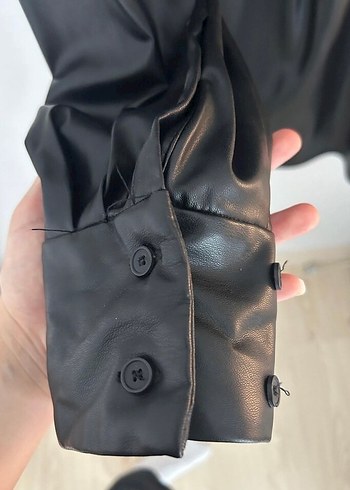 zara deri gömlek - Görsel 4