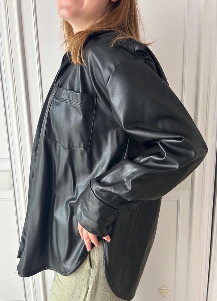 zara deri gömlek - Görsel 2