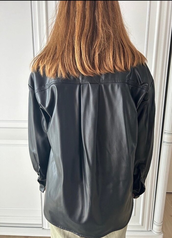 zara deri gömlek - Görsel 3