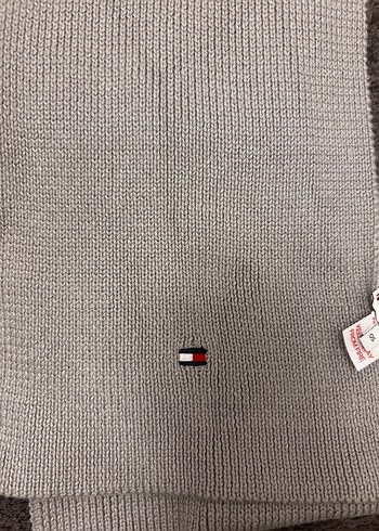 Gri Midi Boy Sokak Stili unisex Atkı Tommy un - Görsel 2