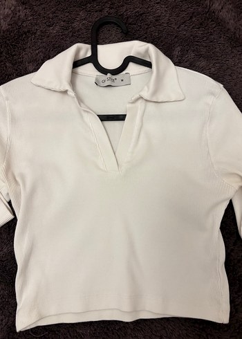 beyaz renk crop - Görsel 3