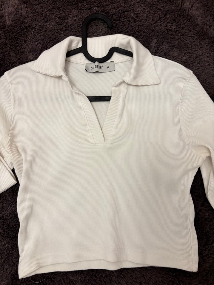 beyaz renk crop - Görsel 3