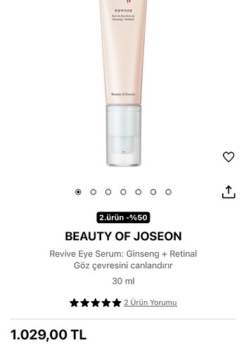 beauty of joeson göz altı kremi - Görsel 3