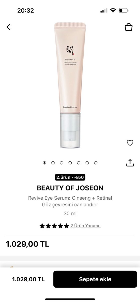 beauty of joeson göz altı kremi - Görsel 3