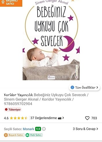 Beden Bebeğiniz Uykuyu çok sevecek kitap