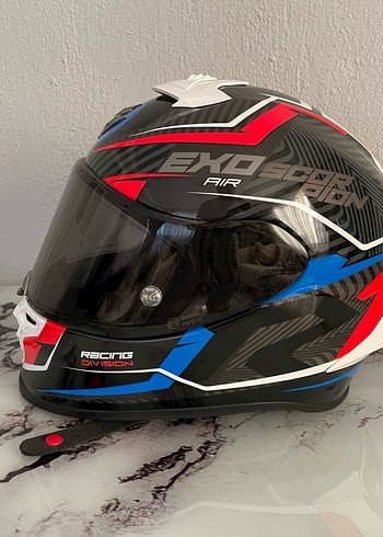 Diger Siyah Baskılı Biker Kask Velcro - Görsel 2