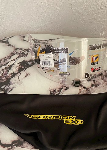 Diger Siyah Baskılı Biker Kask Velcro - Görsel 8