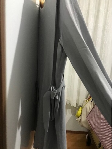s Beden gri Renk Yanları ayarlanabilir bağlanabilir tunik