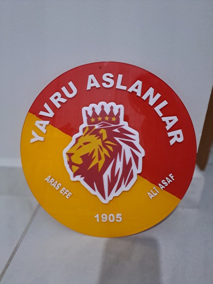 Sarı kırmızı galatasaray konseptli kapı süsü - Görsel 3