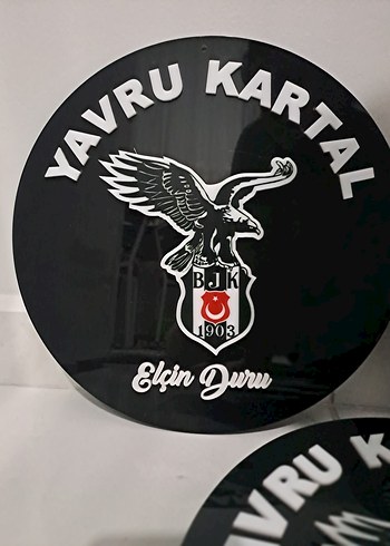 BJK Siyah Biker Rozet Yavru Kartal - Görsel 2
