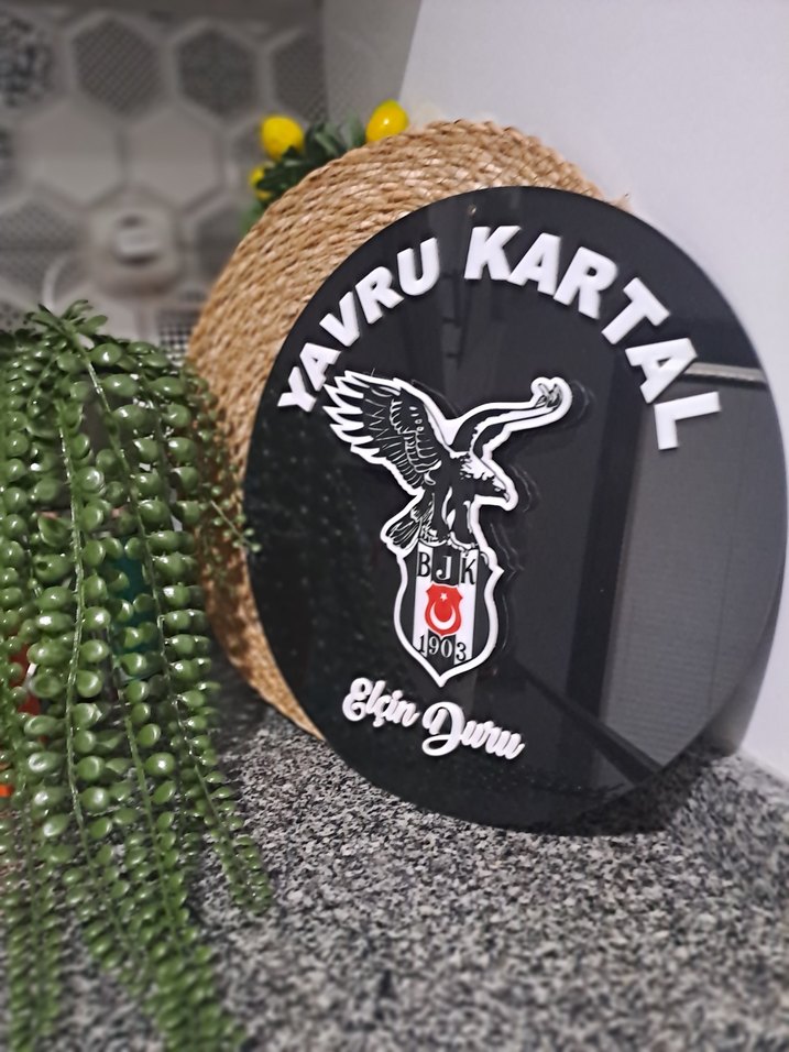 BJK Siyah Biker Rozet Yavru Kartal - Görsel 4
