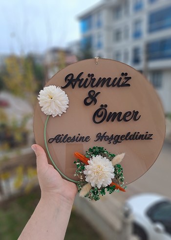 Kişiye Özel Bej Kapı Süsü - Görsel 4