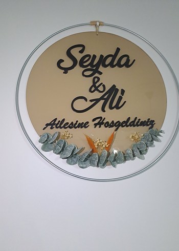 Kişiye Özel Hoşgeldiniz kapı süsü - Görsel 2