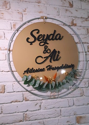 Kişiye Özel Hoşgeldiniz kapı süsü - Görsel 3