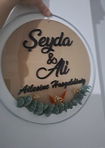 Kişiye Özel Hoşgeldiniz kapı süsü - Görsel 4