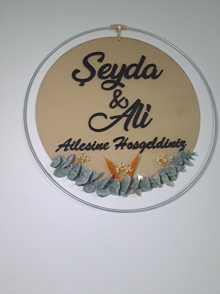 Kişiye Özel Hoşgeldiniz kapı süsü - Görsel 2