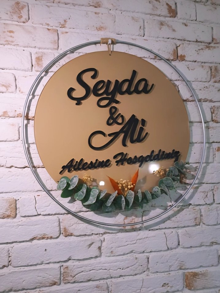 Kişiye Özel Hoşgeldiniz kapı süsü - Görsel 3