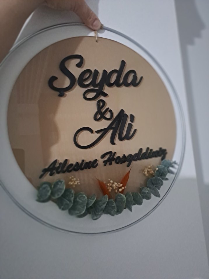 Kişiye Özel Hoşgeldiniz kapı süsü - Görsel 4