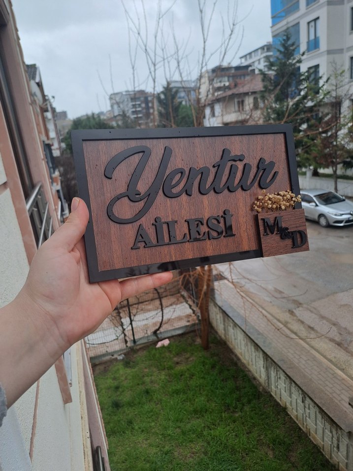 kişiye özel Kapı süsü - Görsel 4