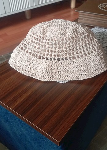 Diğer Beyaz Örgü Bohem Kadın Şapka
