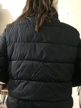 m Beden siyah Renk bershka siyah şişme mont