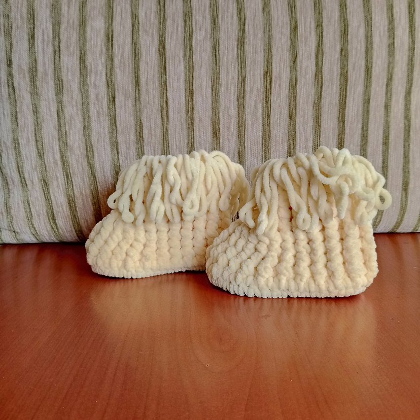 Kızlar için Örgü Bohem Sıcak Terlik - Görsel 2