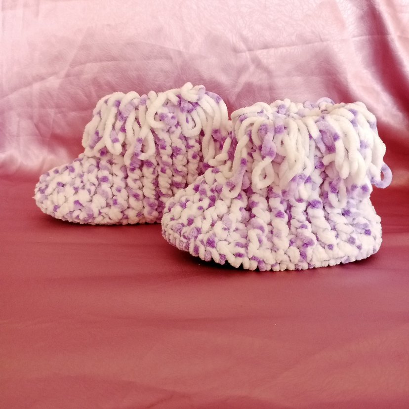 Bohem Tarzı Renkli Örgü Kız Çocuk Ev Terliği - Görsel 3