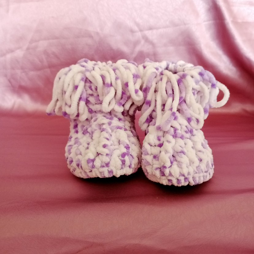 Bohem Tarzı Renkli Örgü Kız Çocuk Ev Terliği - Görsel 2