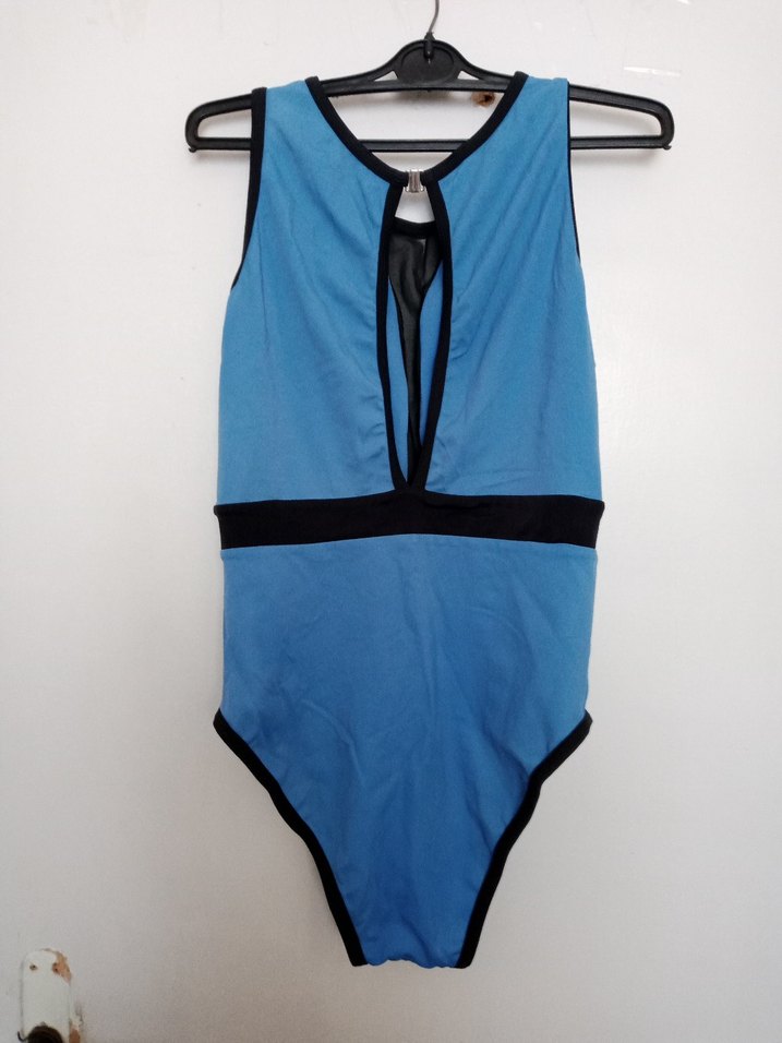 Kemer Detaylı Lacivert Kadın Mayo - Görsel 2