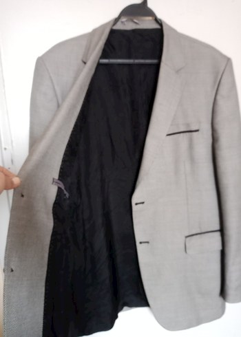 Altınyıldız Gri Erkek Düz Kesim Blazer Ceket - Görsel 2