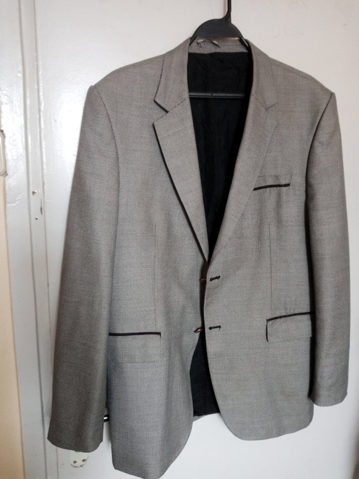 Altınyıldız Gri Erkek Düz Kesim Blazer Ceket - Görsel 4