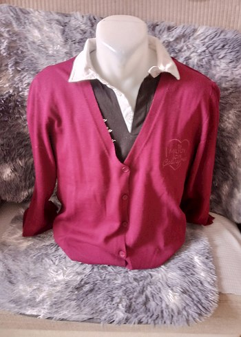 Bordo Triko Erkek Ceket - Görsel 2