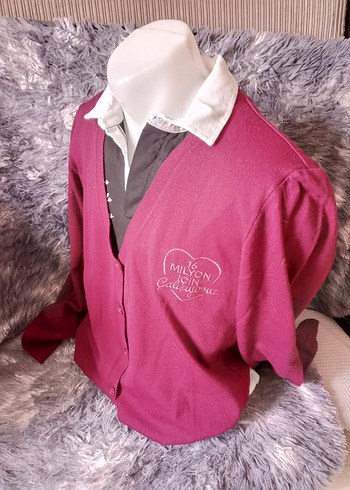 Bordo Triko Erkek Ceket - Görsel 3