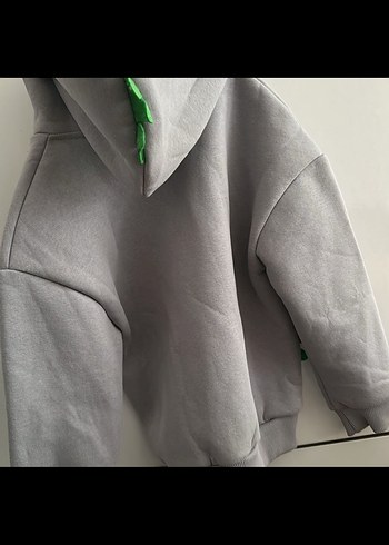 Diğer Erkek Çocuk Gri Fermuarlı Sweatshirt