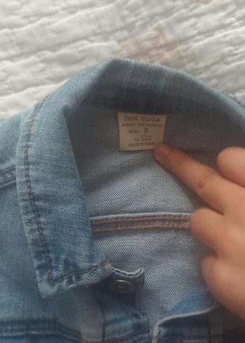 Kız Çocuk Gri Denim Ceket - Görsel 2