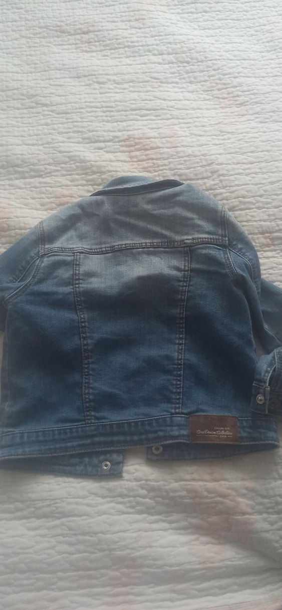 Kız Çocuk Gri Denim Ceket - Görsel 3